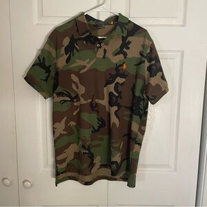 Polo by Ralph Lauren Men's Green Camouflage Polo Shirt